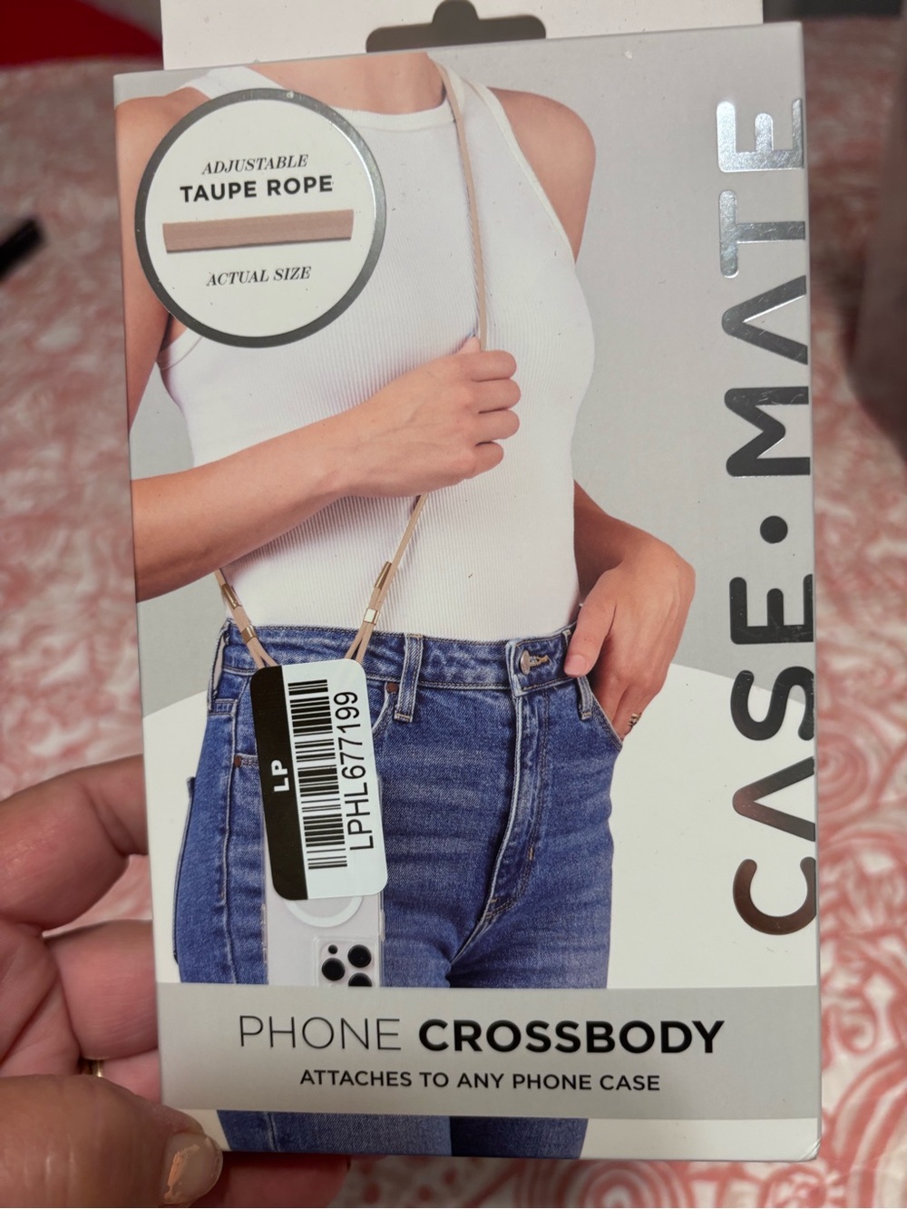 case-mate Taupe Rope Phone Crossbody Strap